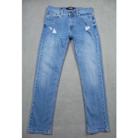 Hollister Other - Hollister Jeans Mens Size 29 x 30 Blue Denim Slim Straight Leg Epic Flex Stretch